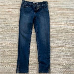 Dark wash blue jeans